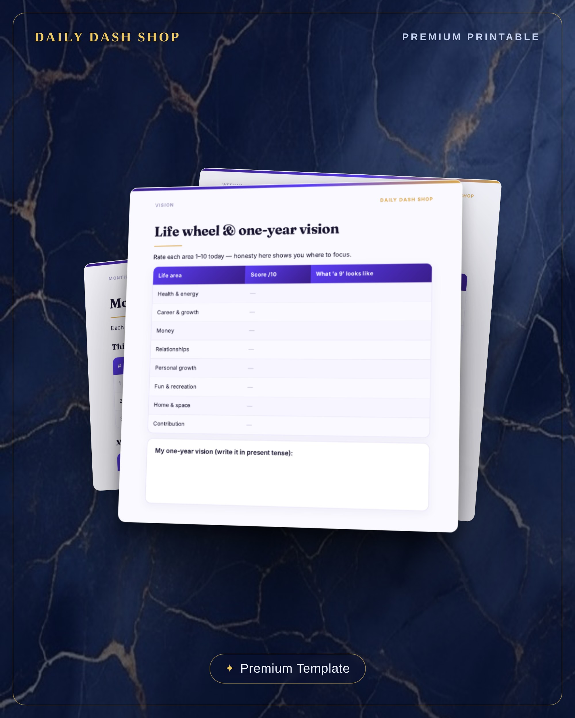 Ultimate Life Planner template